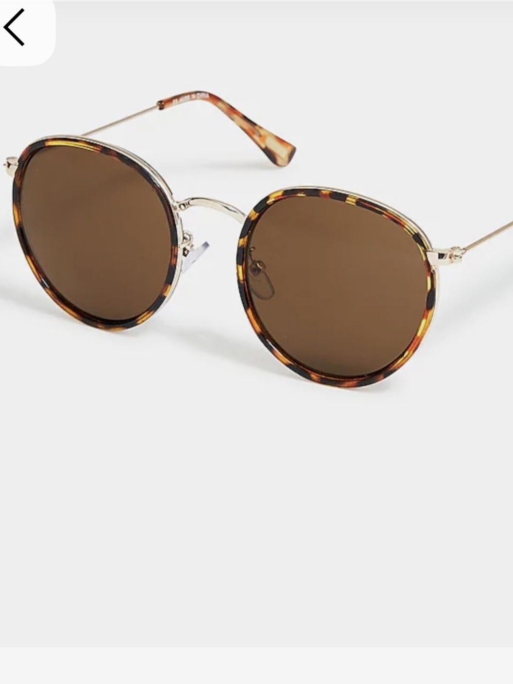 J. Crew Rounded Frame Tortoise Frame Sunglasses